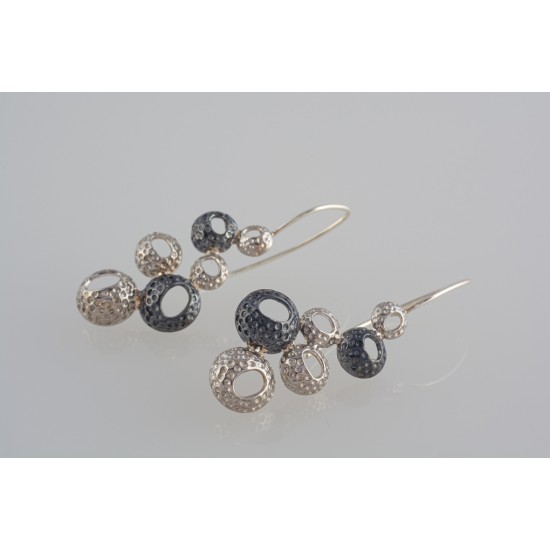 Ασημένια Χειροποίητα σκουλαρίκια 