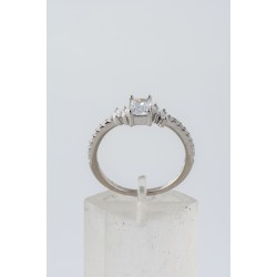 Ασημένιο δαχτυλίδι με ζιργκόν