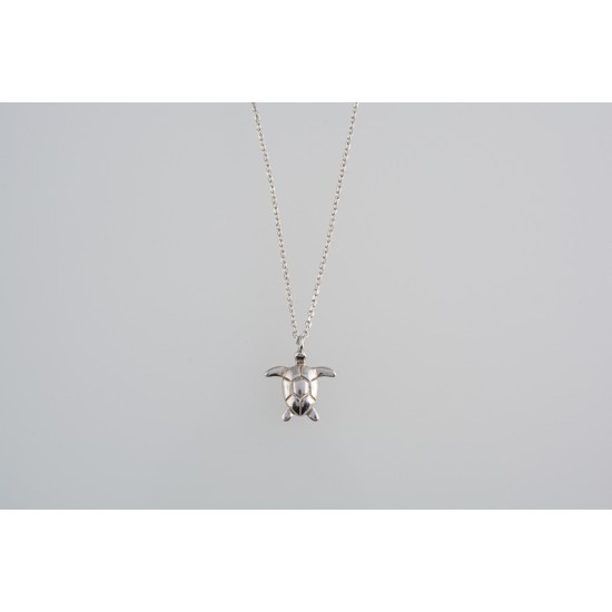 Ασημένιο κολιέ χελωνάκι