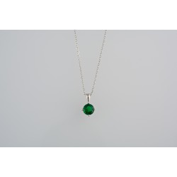 Ασημένιο κολιέ με ζιργκόν