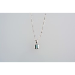 Ασημένιο κολιέ με ζιργκόν