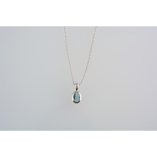 Ασημένιο κολιέ με ζιργκόν