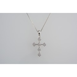 Ασημένιος Σταυρός με ζιργκόν