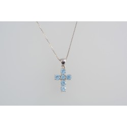 Ασημένιος Σταυρός με ζιργκόν