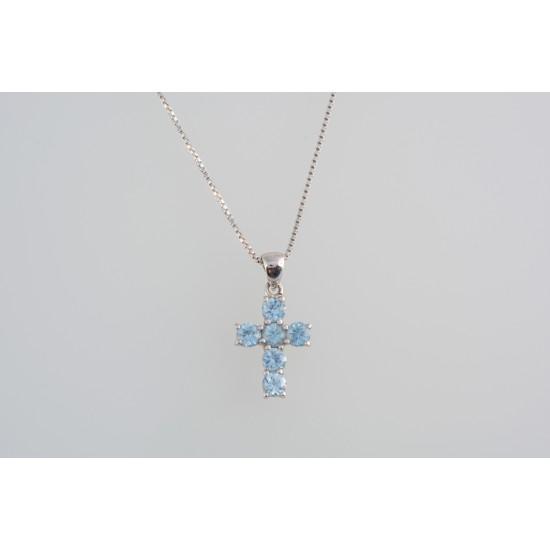 Ασημένιος Σταυρός με ζιργκόν