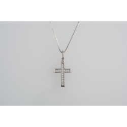 Ασημένιος Σταυρός με ζιργκόν