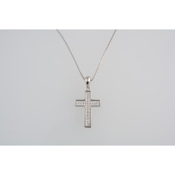 Ασημένιος Σταυρός με ζιργκόν