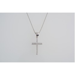 Ασημένιος Σταυρός με ζιργκόν