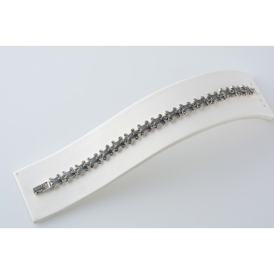 Ασημένιο Βραχιόλι με μαρκασίτη