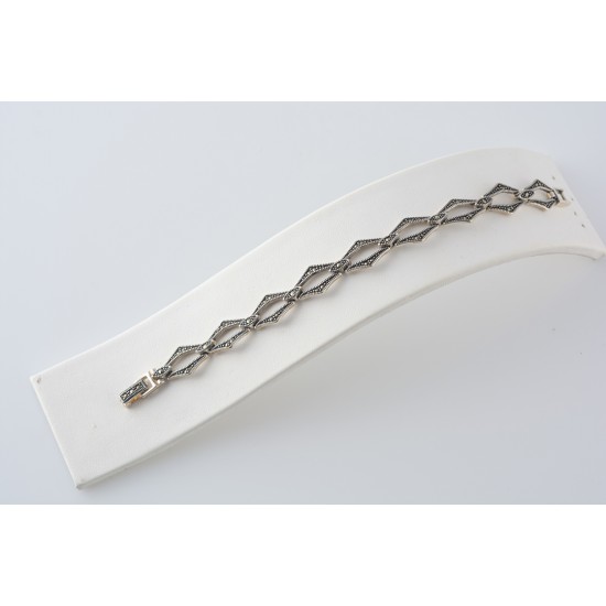 Ασημένιο Βραχιόλι με μαρκασίτη