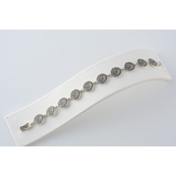 Ασημένιο Βραχιόλι με μαρκασίτη