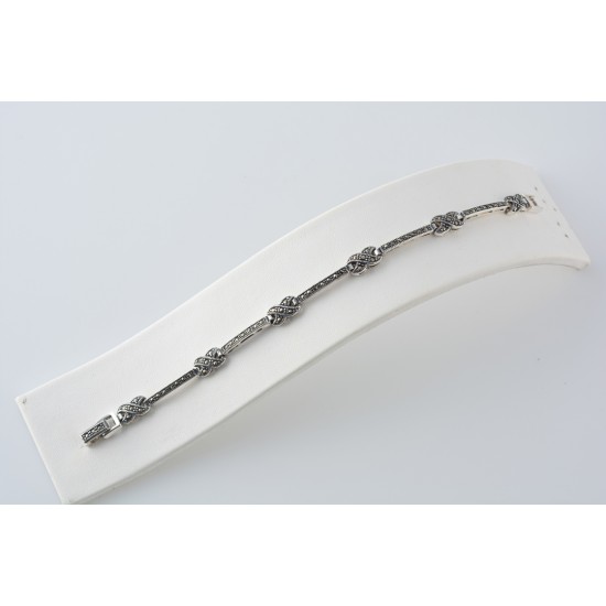 Ασημένιο Βραχιόλι με μαρκασίτη