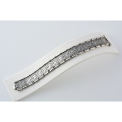 Ασημένιο Χειροποίητο Βραχιόλι Σκαλιστό