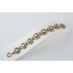 Ασημένιο Χειροποίητο Βραχιόλι με φεγγαρόπετρες