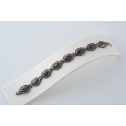 Ασημένιο Χειροποίητο Βραχιόλι με ζιργκόν