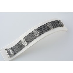 ΑσημένιοΧειροποίητο Βραχιόλι Αλυσιδωτό 