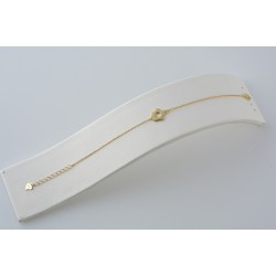 Ασημένιο επιχρυσωμένο βραχιόλι "Μαργαρίτα"